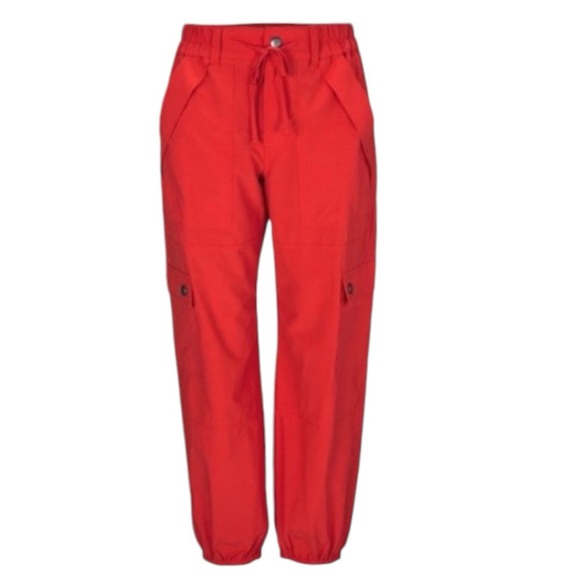 CAbi Pants - NWOT Cabi Red Quantum Cargo New Arrivals- Size XL